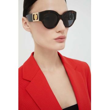 Versace ochelari de soare femei, culoarea maro