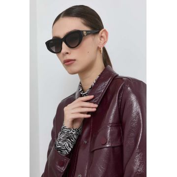 Alexander McQueen ochelari de soare AM0377S femei, culoarea negru