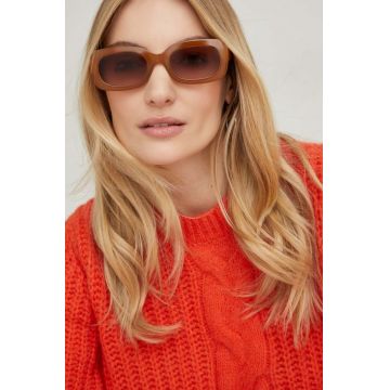 Answear Lab ochelari de soare femei, culoarea maro Answear Lab ochelari de soare femei, culoarea maro