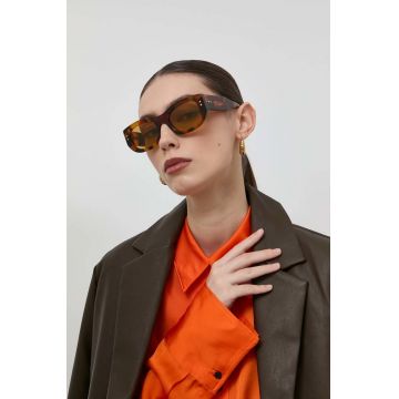 Gucci ochelari de soare GG1215S femei, culoarea maro