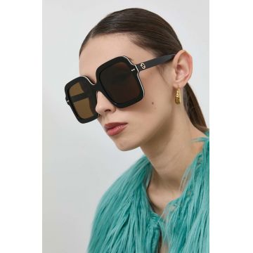 Gucci ochelari de soare GG1241S femei, culoarea negru