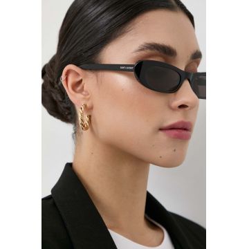 Saint Laurent ochelari de soare femei, culoarea negru