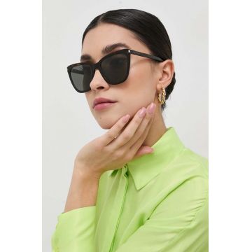 Saint Laurent ochelari femei, culoarea maro