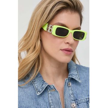 Balenciaga ochelari de soare BB0096S femei, culoarea negru