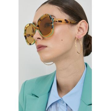 Gucci ochelari de soare femei, culoarea maro