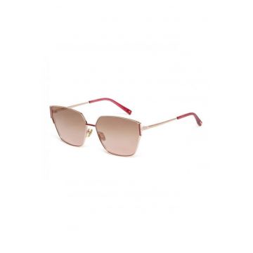 Ochelari de soare cat-eye cu rama metalica