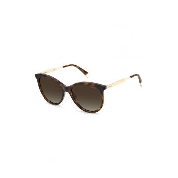Ochelari de soare rotunzi cu lentile polarizate - Auriu/Maro/Caramel