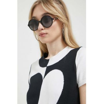 Love Moschino ochelari de soare femei, culoarea negru