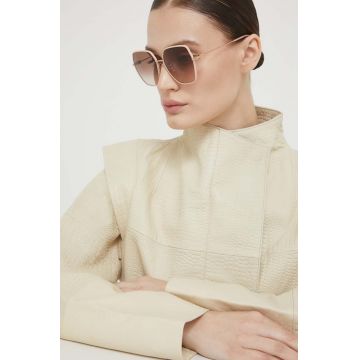 Furla ochelari de soare femei, culoarea bej