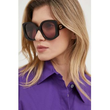 Gucci ochelari de soare femei, culoarea maro