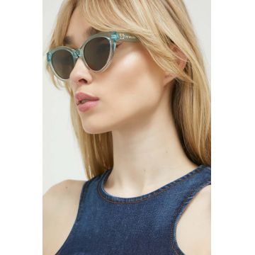 Love Moschino ochelari de soare femei, culoarea transparent