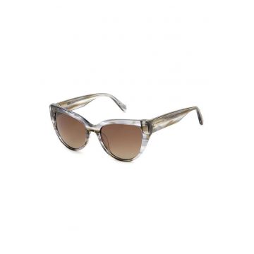 Ochelari de soare cat-eye cu logo