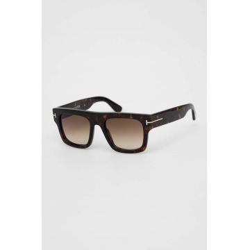 Tom Ford ochelari de soare barbati, culoarea rosu