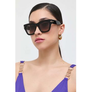 BOSS ochelari de soare femei, culoarea negru