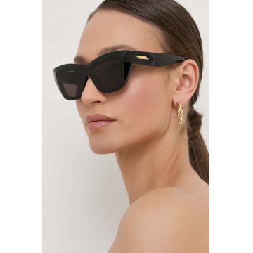 Bottega Veneta ochelari de soare femei, culoarea negru