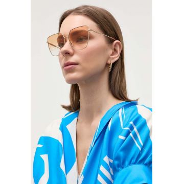 Burberry ochelari de soare femei, culoarea rosu