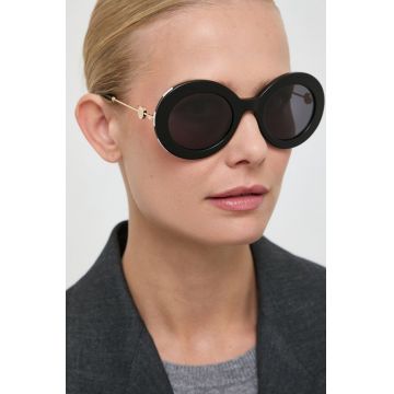 Carolina Herrera ochelari de soare femei, culoarea negru