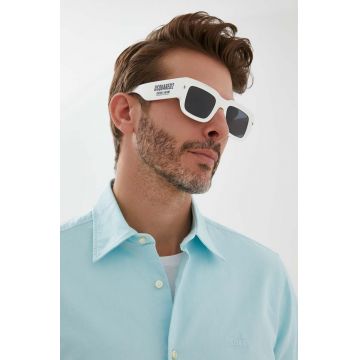 DSQUARED2 ochelari de soare barbati, culoarea alb