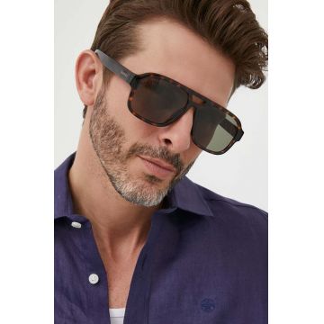 Gucci ochelari de soare barbati, culoarea maro Gucci ochelari de soare barbati, culoarea maro
