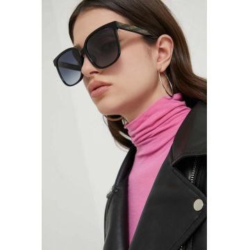 Moschino ochelari de soare femei, culoarea negru