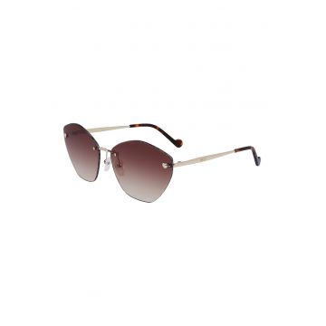 Ochelari de soare cat-eye cu rama metalica