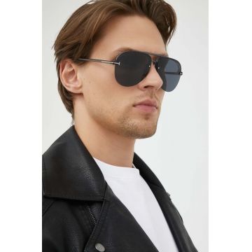 Tom Ford ochelari de soare barbati, culoarea negru