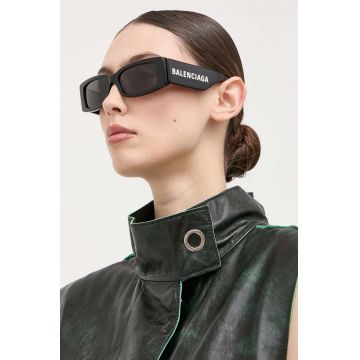 Balenciaga ochelari de soare femei, culoarea negru