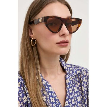 Gucci ochelari de soare femei, culoarea maro