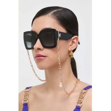 Jimmy Choo ochelari de soare femei, culoarea negru