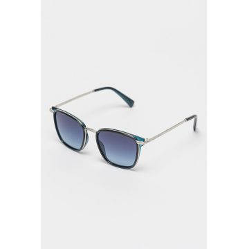 Ochelari de soare patrati unisex cu lentile in degrade