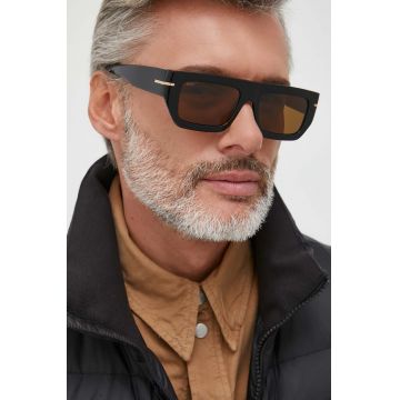 BOSS ochelari de soare barbati, culoarea negru