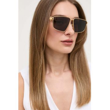 Bottega Veneta ochelari de soare femei, culoarea auriu