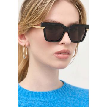 Bottega Veneta ochelari de soare femei, culoarea negru