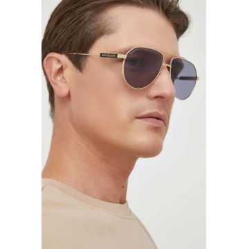 Gucci ochelari de soare barbati, culoarea auriu