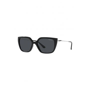 Ochelari de soare cat-eye cu rama metalica