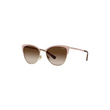 Ochelari de soare cat-eye cu rama metalica