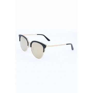 Ochelari de soare clubmaster cu lentile uni