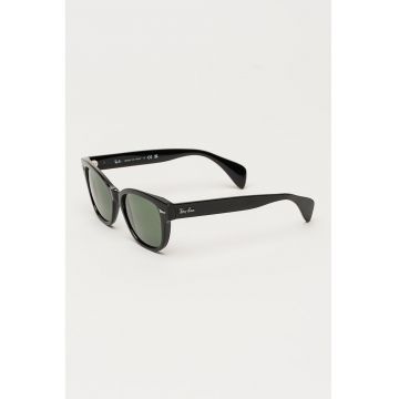 Ochelari de soare wayfarer unisex cu logo - Negru