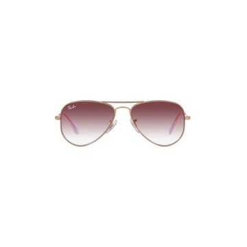 Ray-Ban ochelari de soare copii Junior Aviator culoarea roz, 0RJ9506S