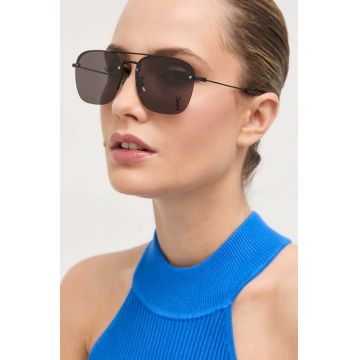 Saint Laurent ochelari de soare 309 femei, culoarea negru