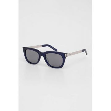 Saint Laurent ochelari de soare culoarea albastru marin