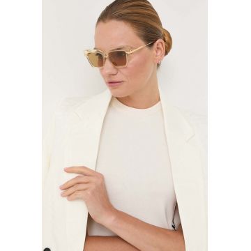 Bottega Veneta ochelari de soare femei, culoarea transparent