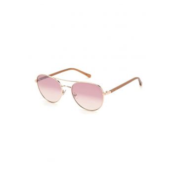 Ochelari de soare aviator cu rama metalica