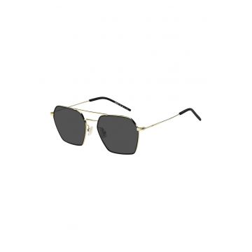 Ochelari de soare hexagonali cu lentile uni