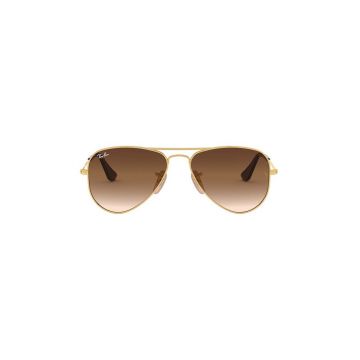 Ray-Ban ochelari de soare copii Junior Aviator culoarea maro, 0RJ9506S