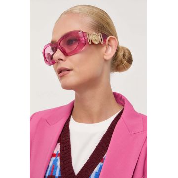 Versace ochelari de soare barbati, culoarea roz