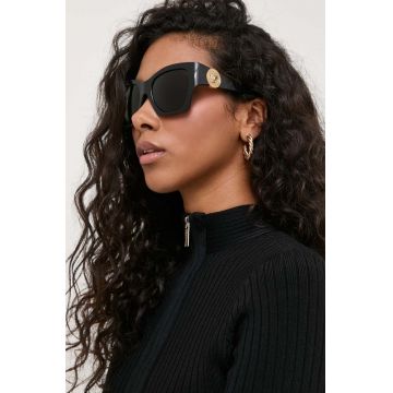 Versace ochelari de soare femei, culoarea negru