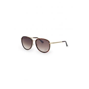 Ochelari de soare aviator cu detalii tortoise