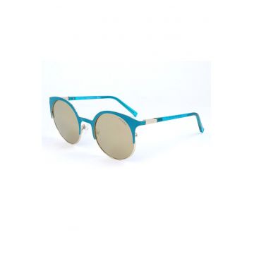 Ochelari de soare unisex rotunzi cu lentile uni