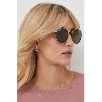 Ray-Ban ochelari de soare femei, culoarea maro